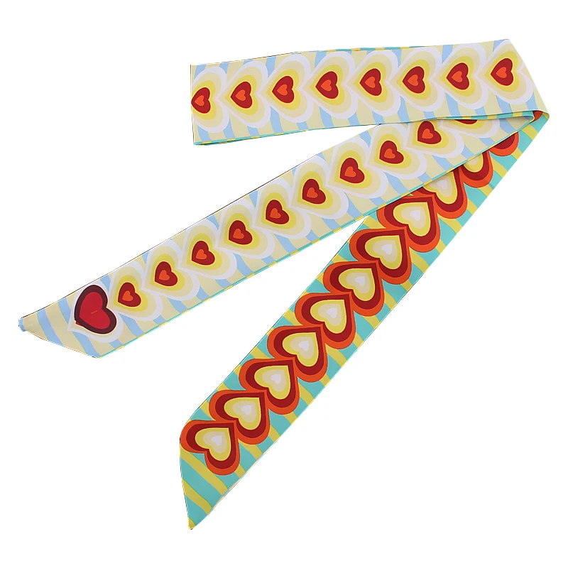 Women'S Fashion Layering - Extra Long 120cm Silk Ribbon Scarf