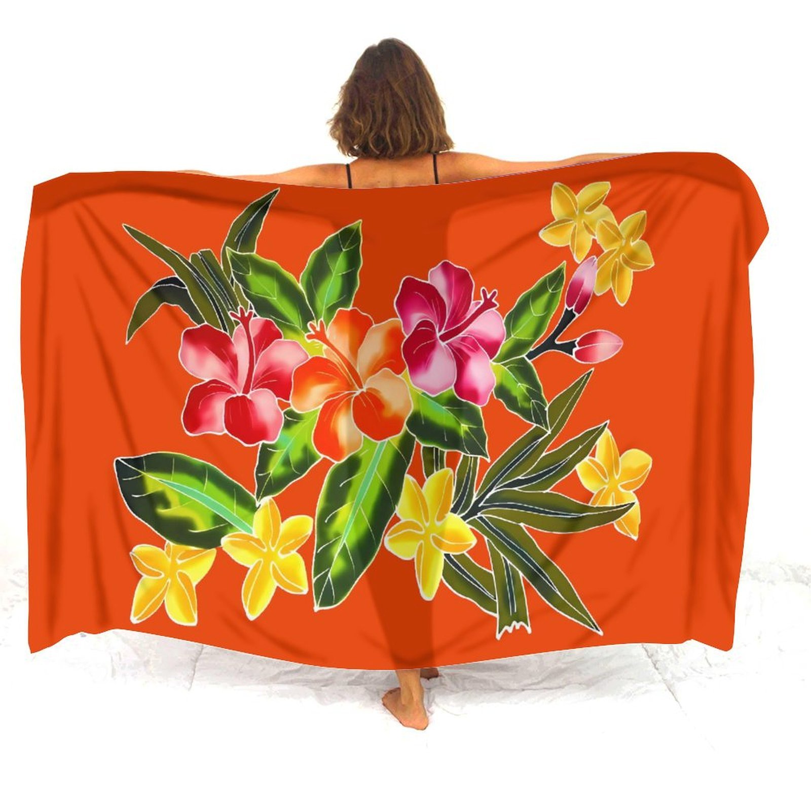 Printed Wrap Skirt - Polynesian Custom Puletasi Sunrise Sarong Women