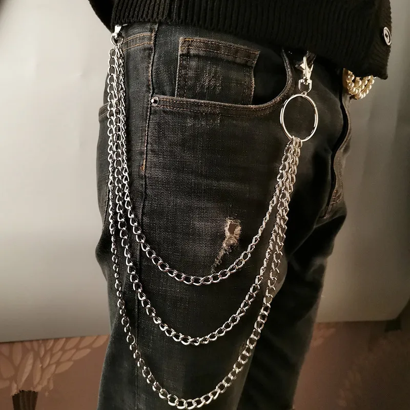 Women'S Fashion Layering - Layer Metal Belt Chain Punk Hook