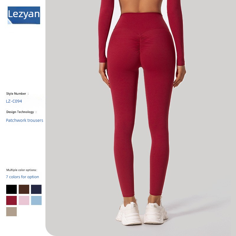 High Waist Leggings - Lezyan Grind Breathable Quick Drying Belly