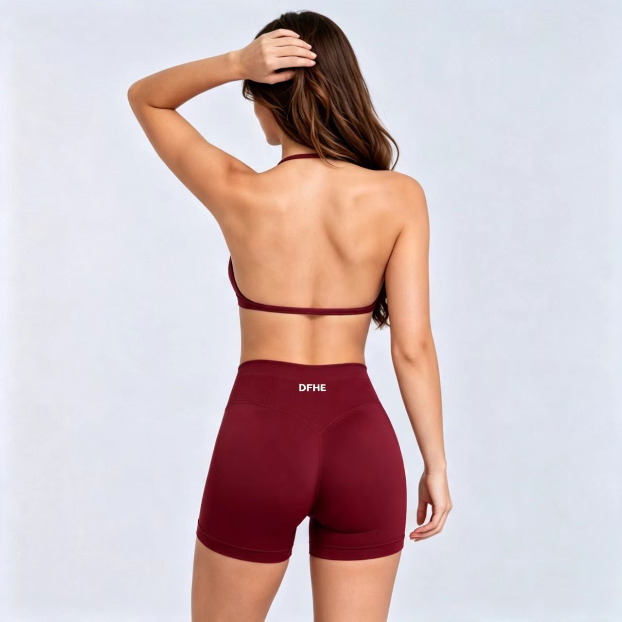 High Waist Leggings - DFHE Women's High Waist Fitness Workout