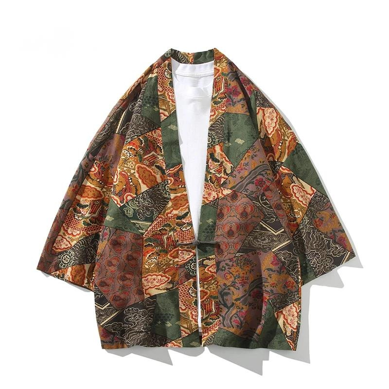 Kimono Cardigan Women - Ethnic Style Print Yukata Men Women