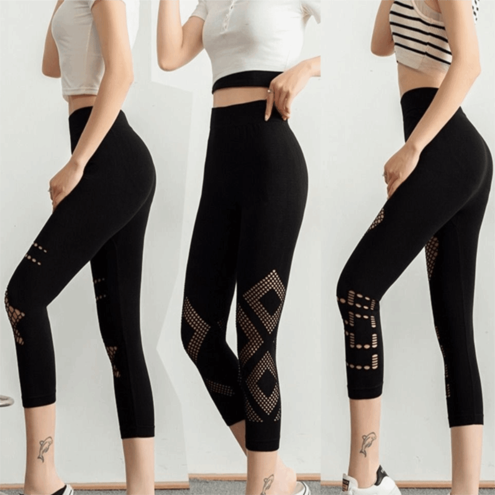 New Hollow Out Women's Mesh Le - огляд і ціна High Waist Leggings
