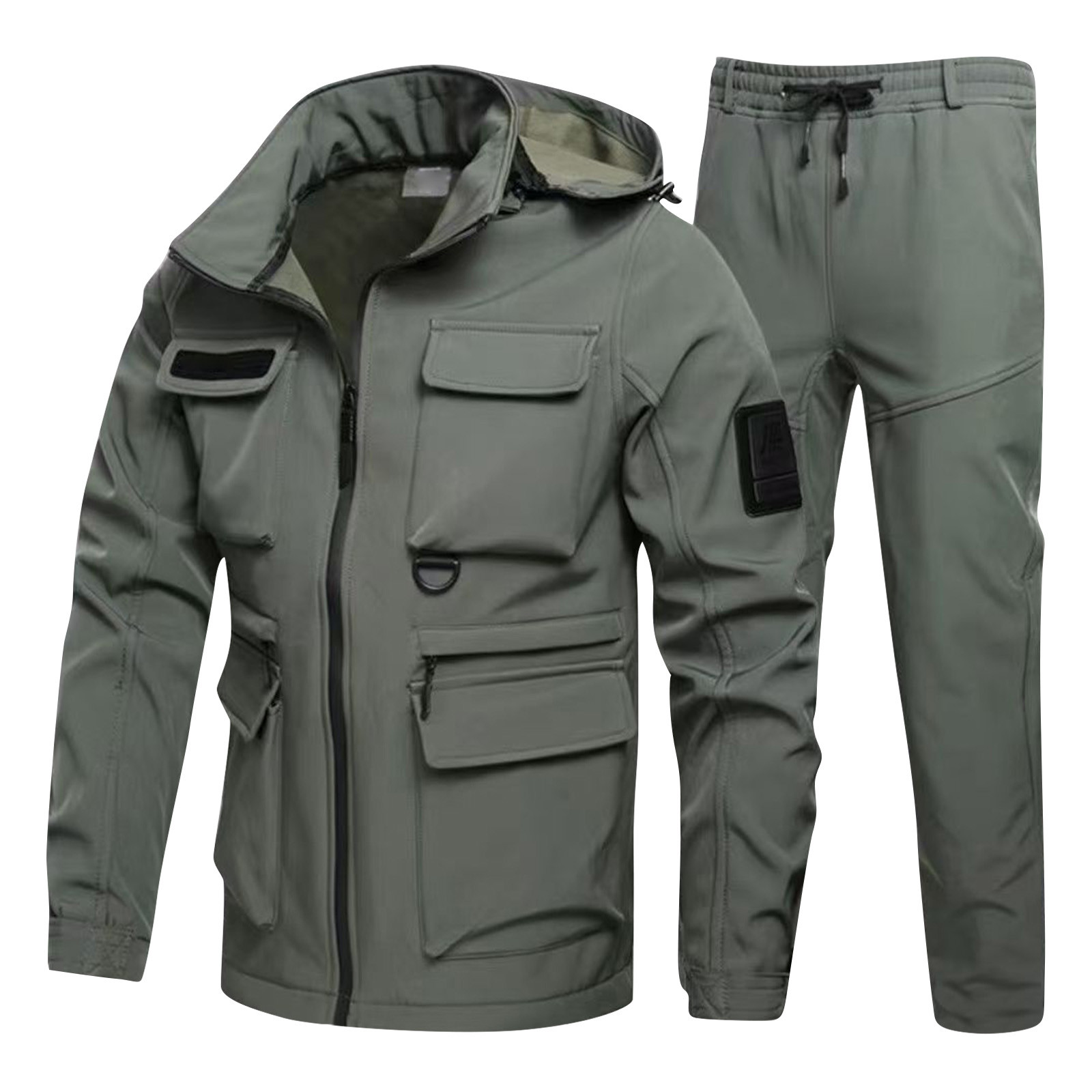 Men's Hooded Casual Military O - огляд і ціна Women'S Fashion Utility Jacket