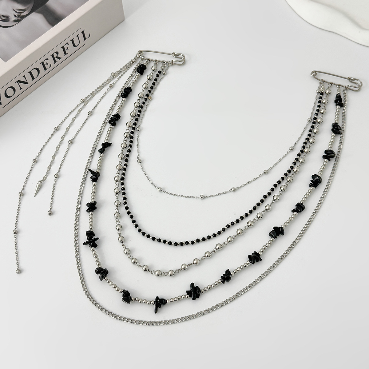 Punk Hip Hop Long Crystal Broo - огляд і ціна Women'S Fashion Layering