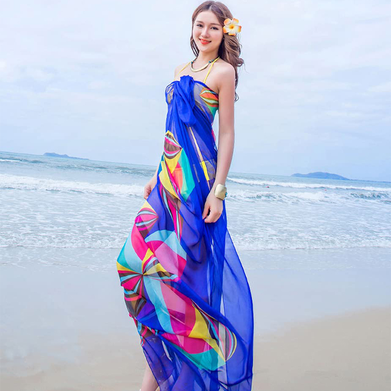 Pareo Scarf Women Beach Sarong - огляд і ціна Printed Wrap Skirt