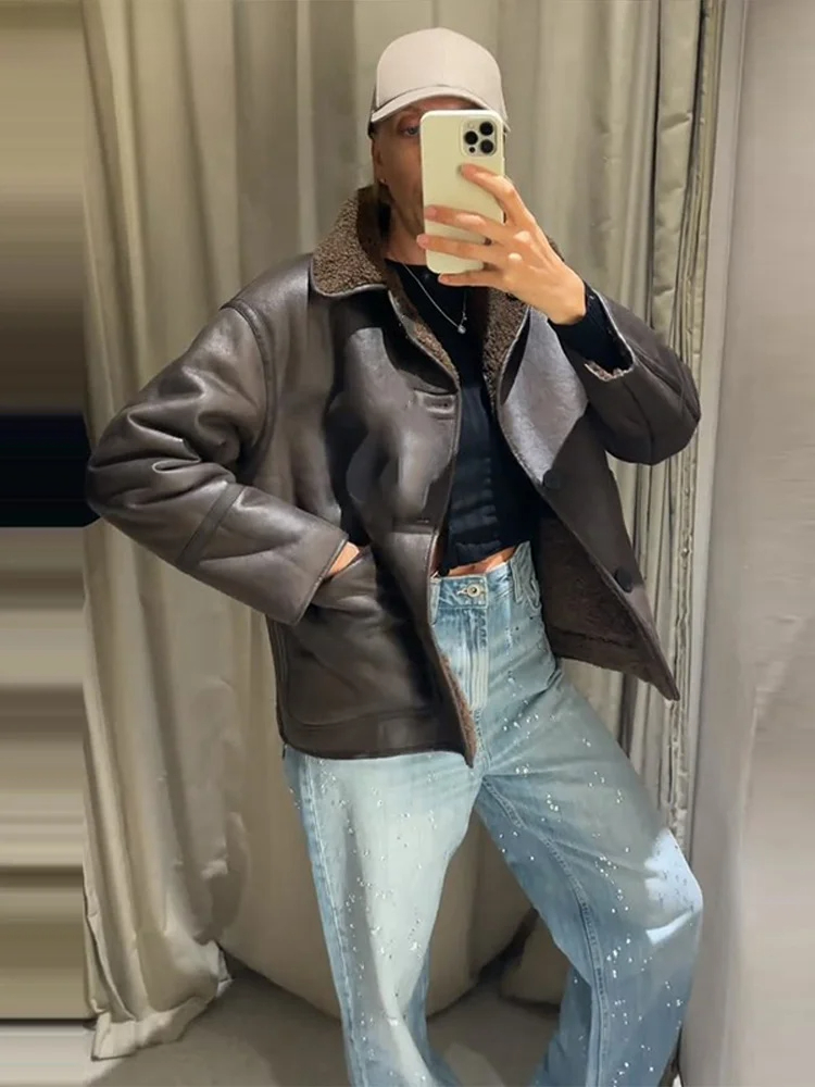 Fashion Double Sided Solid Jac - огляд і ціна Women'S Fashion Utility Jacket