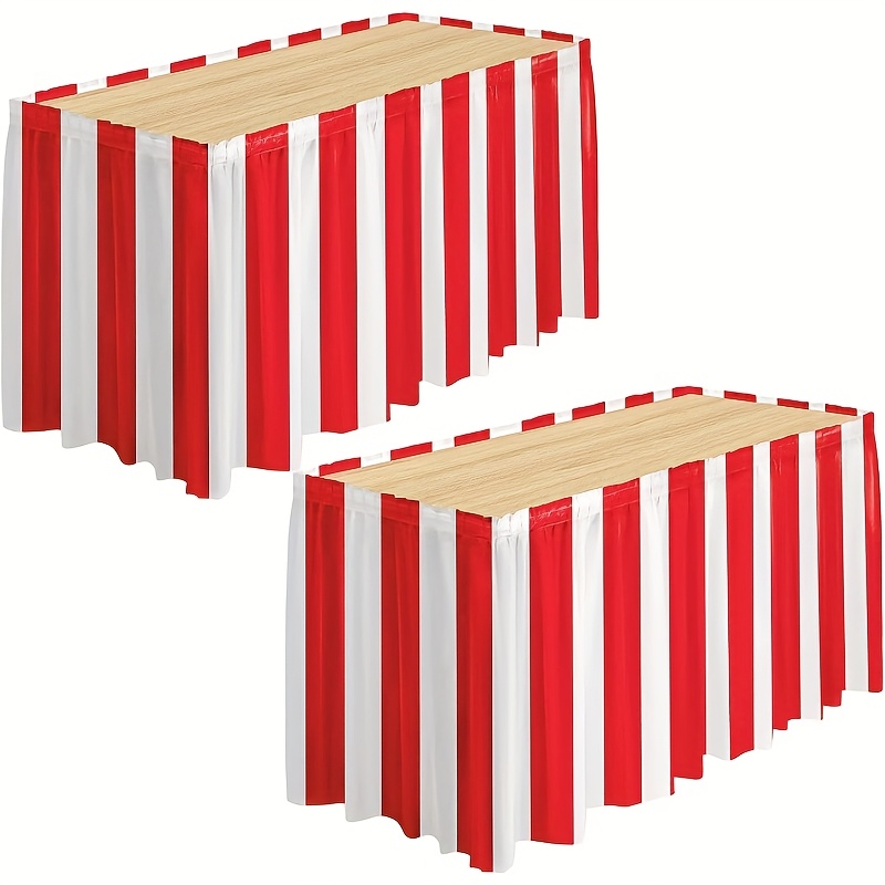 1/2pcs Carnival Red and White  - огляд і ціна Printed Wrap Skirt