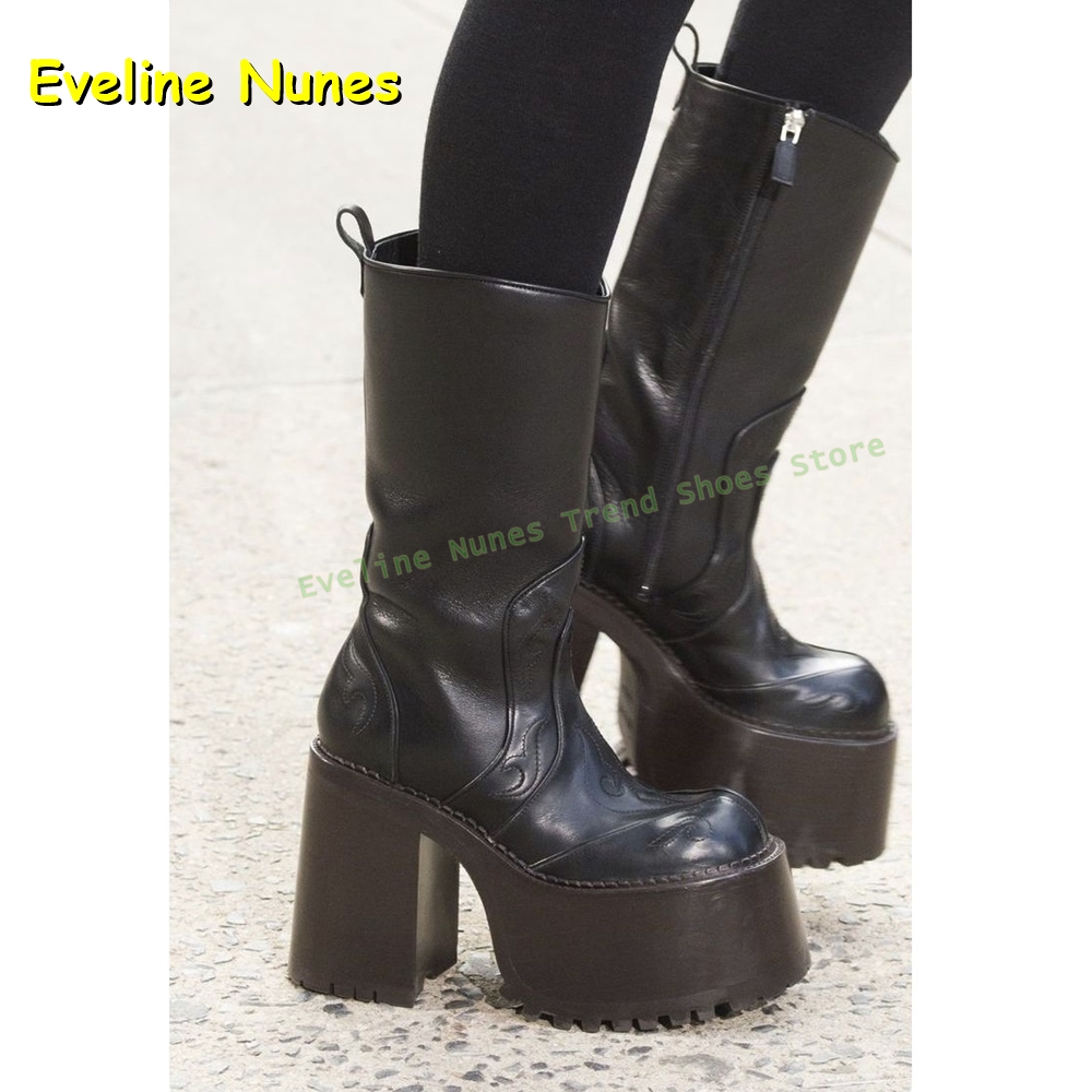Embroidery Platform Knee High  - огляд і ціна Women'S Fashion Knee High Boots