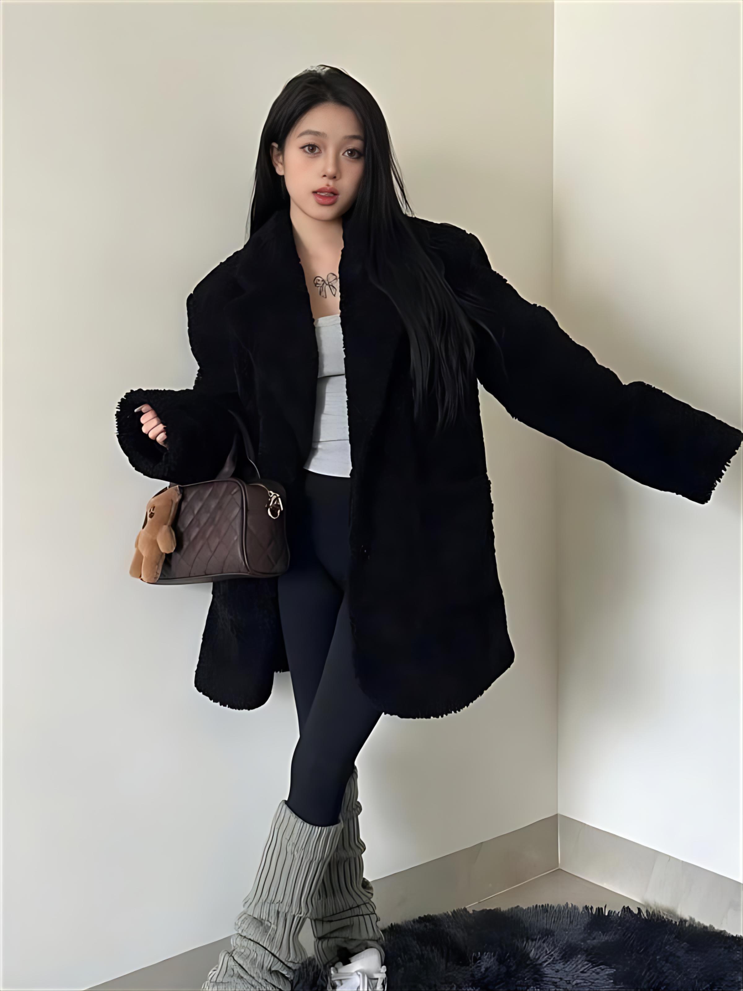 Lamb Wool Jacket Spring Woman  - огляд і ціна Women'S Fashion Utility Jacket