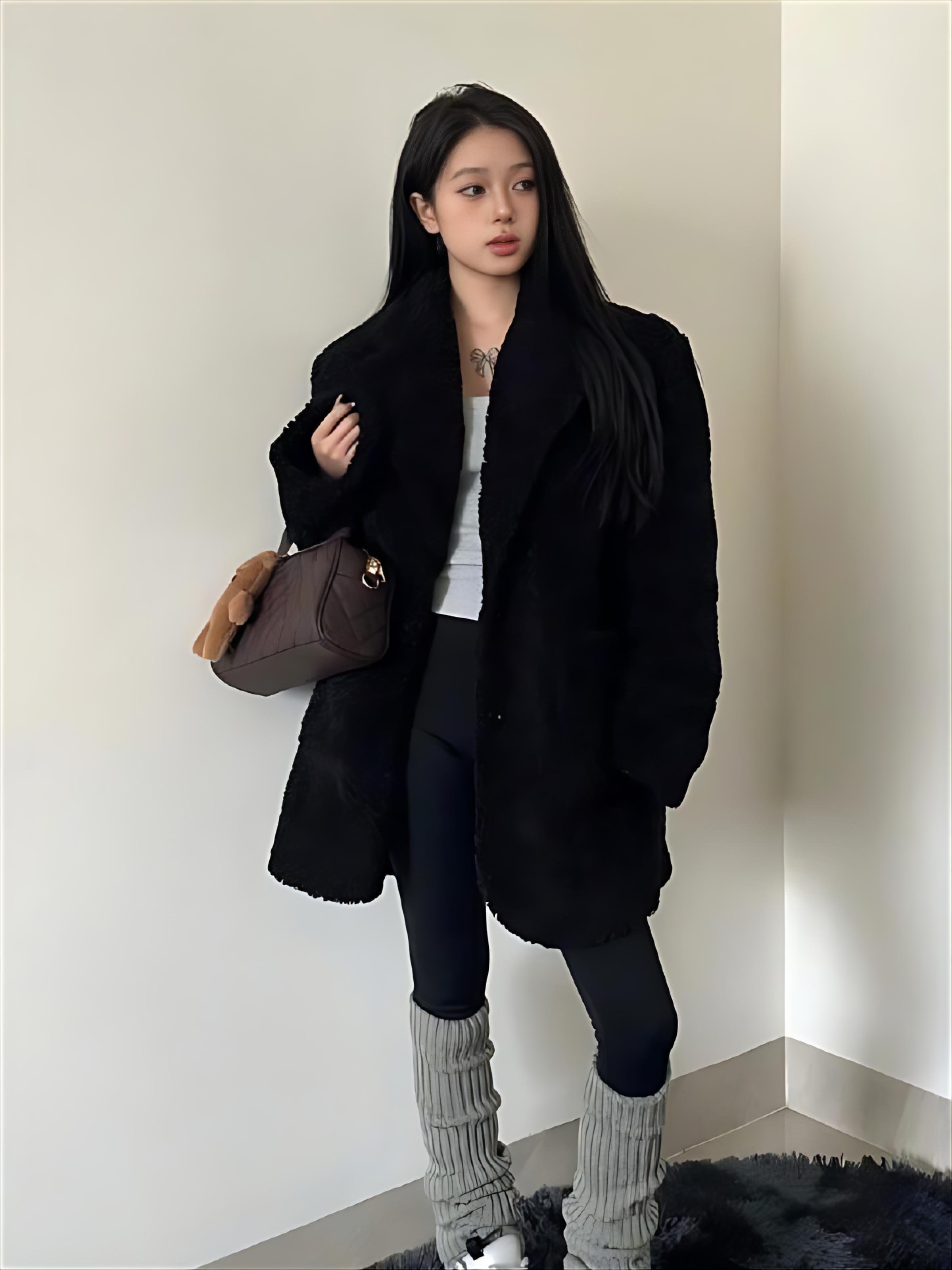 Lamb Wool Jacket Spring Woman  - огляд і ціна Women'S Fashion Utility Jacket