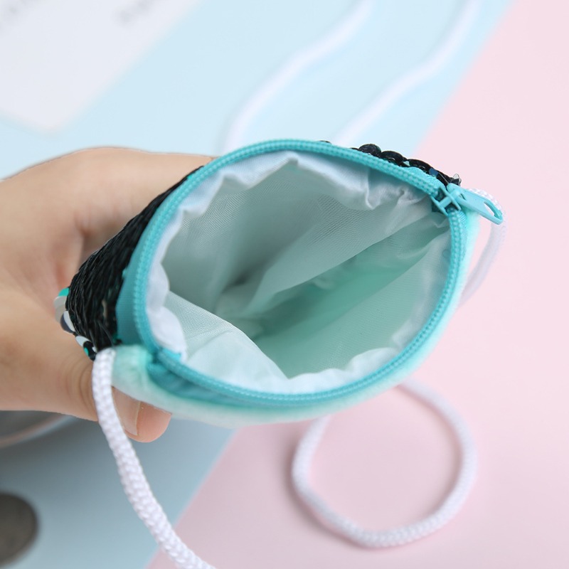 Sequin Coin Purse with Lanyard - огляд і ціна Coin Purse Women