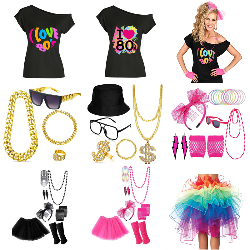 80s Fancy Dress Accessories Re - огляд і ціна Women'S Fashion From The 80S