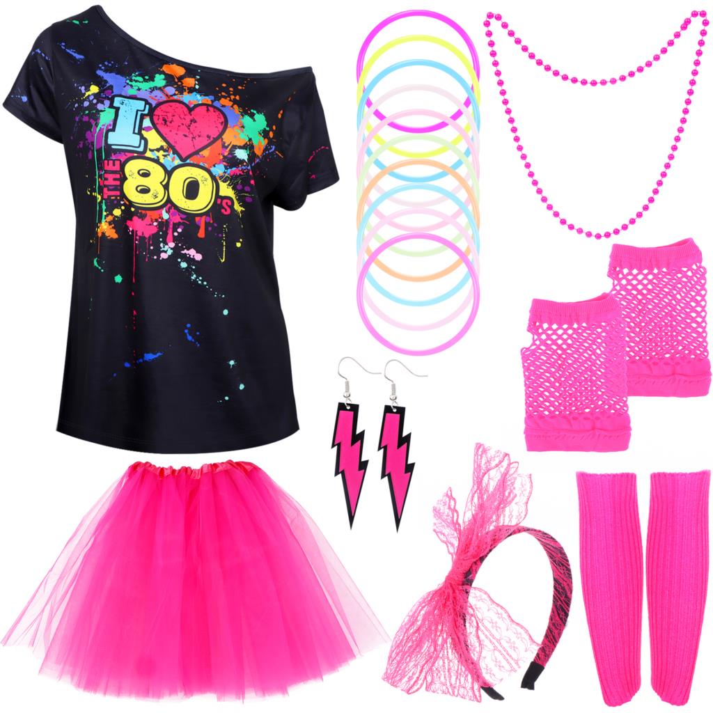 80s Fancy Dress Accessories Re - огляд і ціна Women'S Fashion From The 80S