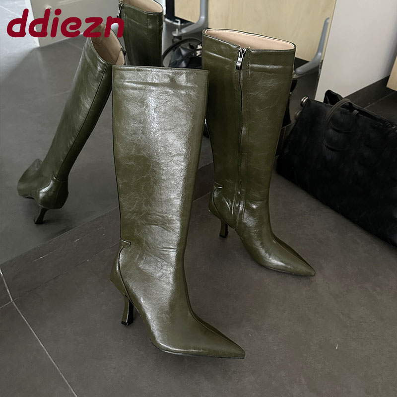 Fashion Pointed Toe Ladies Kne - огляд і ціна Women'S Fashion Knee High Boots