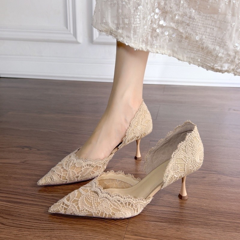 Lace Pointed Toe High Heels Wo - огляд і ціна Women'S Fashion Footwear