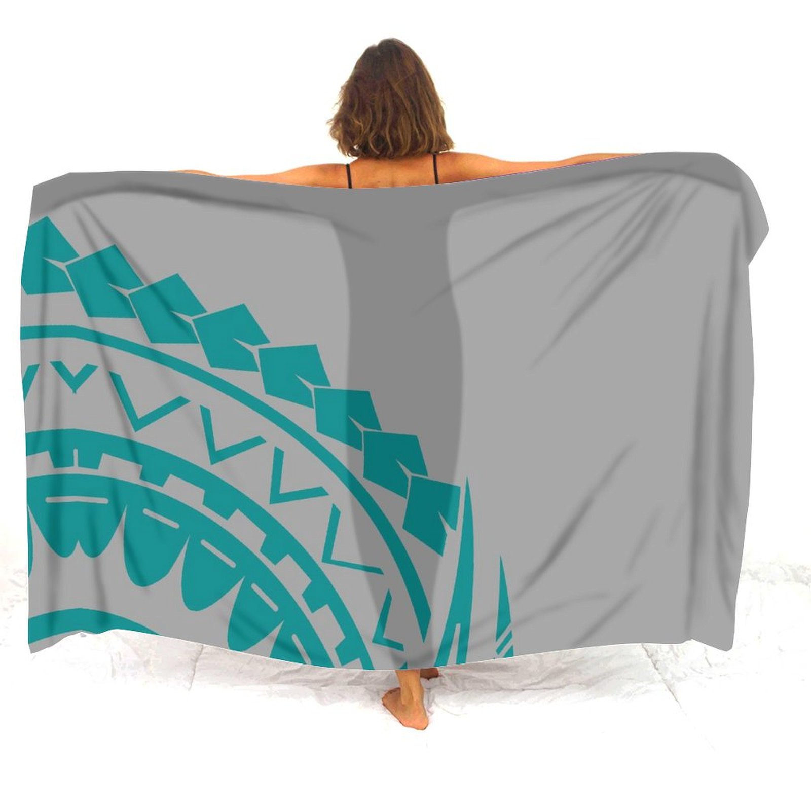 Customizable Polynesian Floral - огляд і ціна Printed Wrap Skirt
