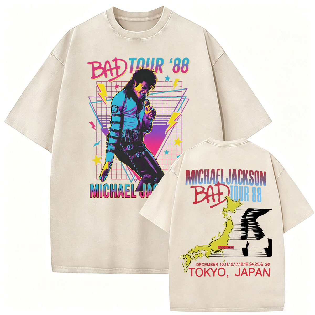 Vintage Washed King of Pop Bad - огляд і ціна Women'S Fashion From The 80S