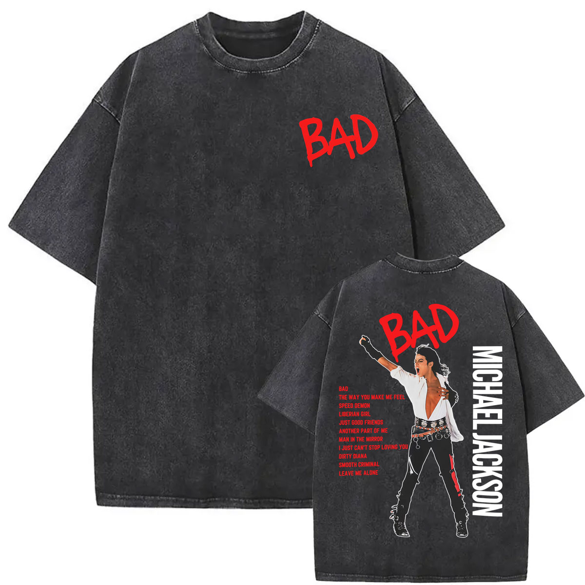 Vintage Washed King of Pop Bad - огляд і ціна Women'S Fashion From The 80S