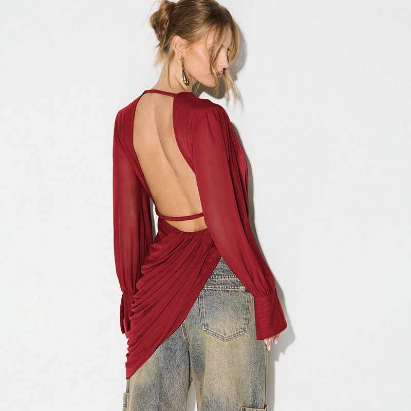 V Neck Mesh Tops Solid T Shirt - огляд і ціна Women'S Fashion For 2026