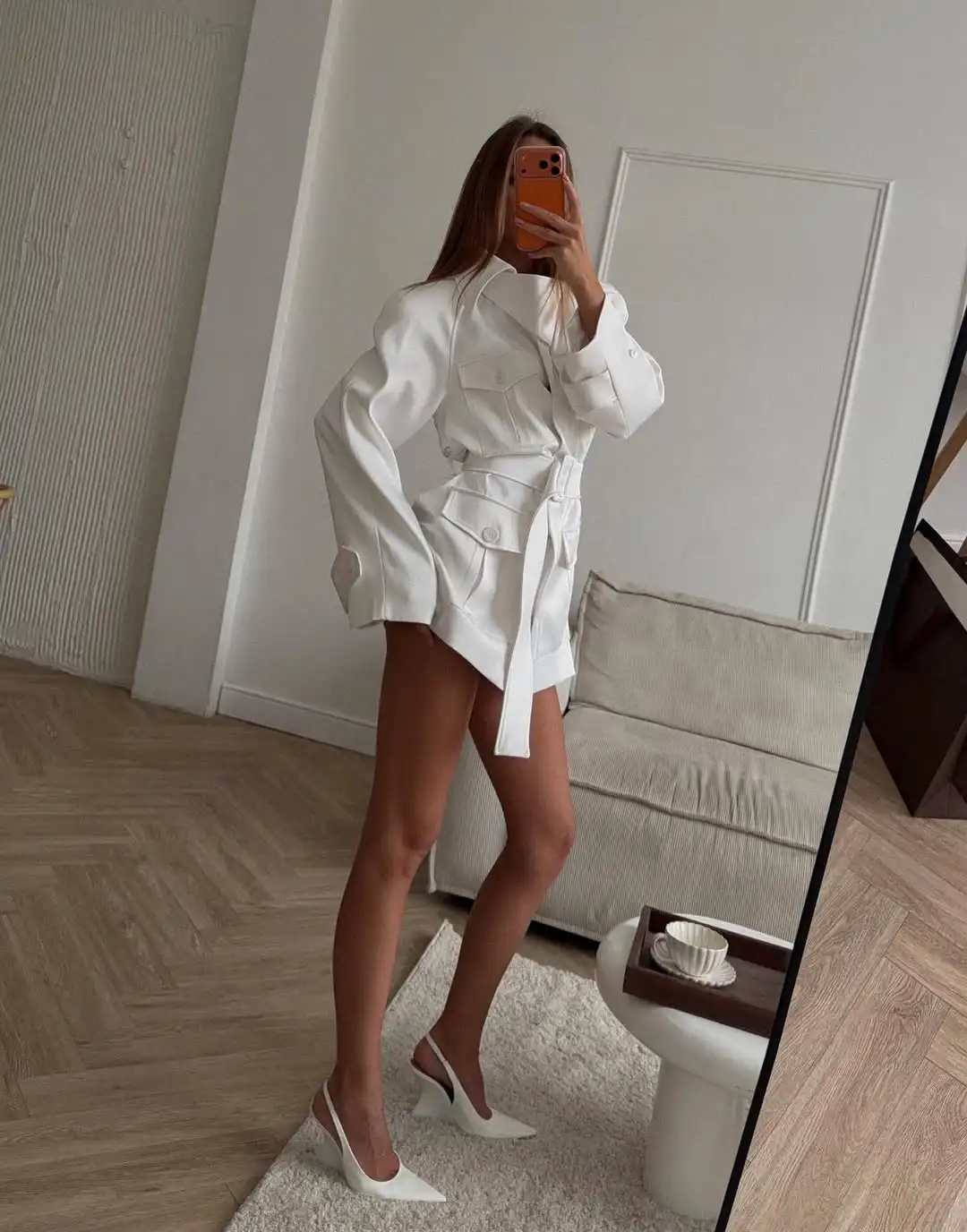 Lady White Cargo Shirt Jacket  - огляд і ціна Women'S Fashion Utility Jacket