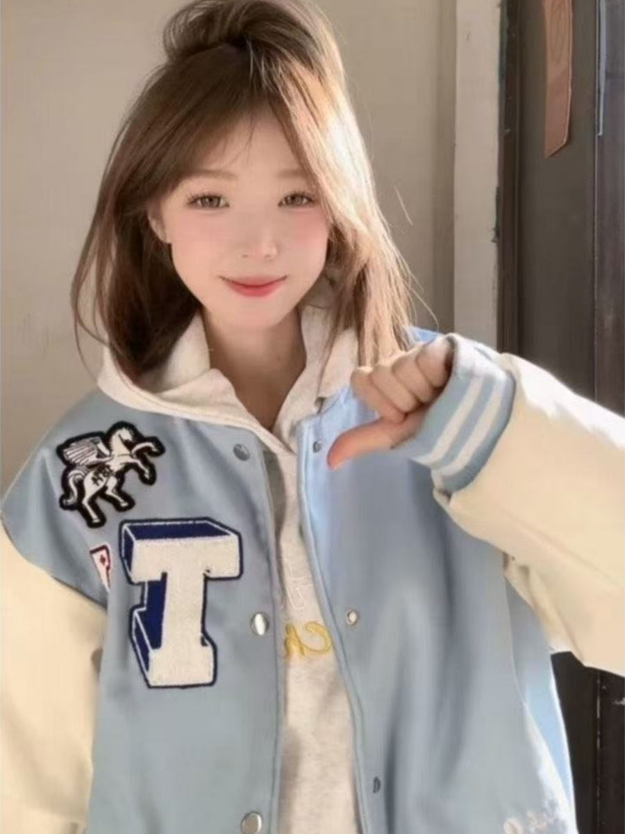 Baseball Jackets Kpop Womens A - огляд і ціна Women'S Fashion Utility Jacket