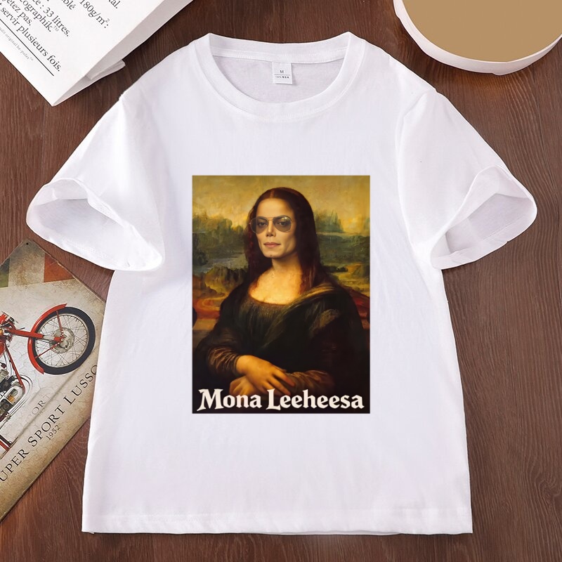 Funny Mona Lisa Parody Graphic - огляд і ціна Women'S Fashion From The 80S