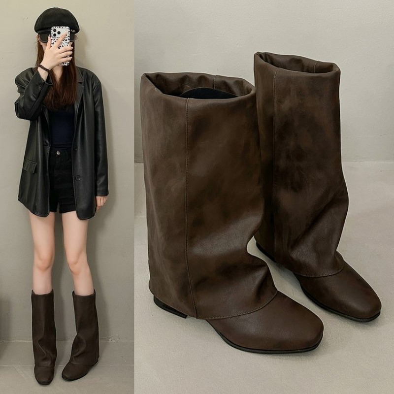 2026 New Square Head Vintage F - огляд і ціна Women'S Fashion Knee High Boots