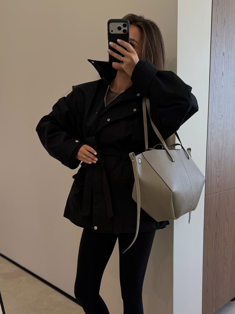 Women Short Trench Coat Belted - огляд і ціна Women'S Fashion Utility Jacket