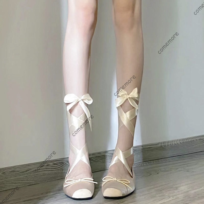 Women's Satin Ribbon Tie Balle - огляд і ціна Women'S Fashion Footwear