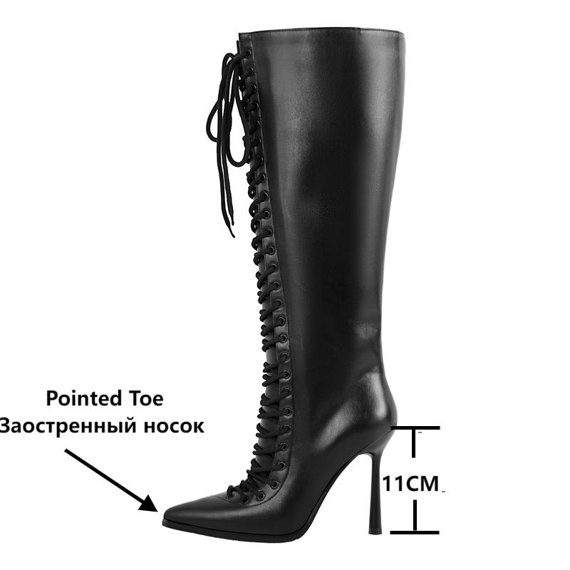 Onlymaker Pointed Toe Lace Up  - огляд і ціна Women'S Fashion Knee High Boots
