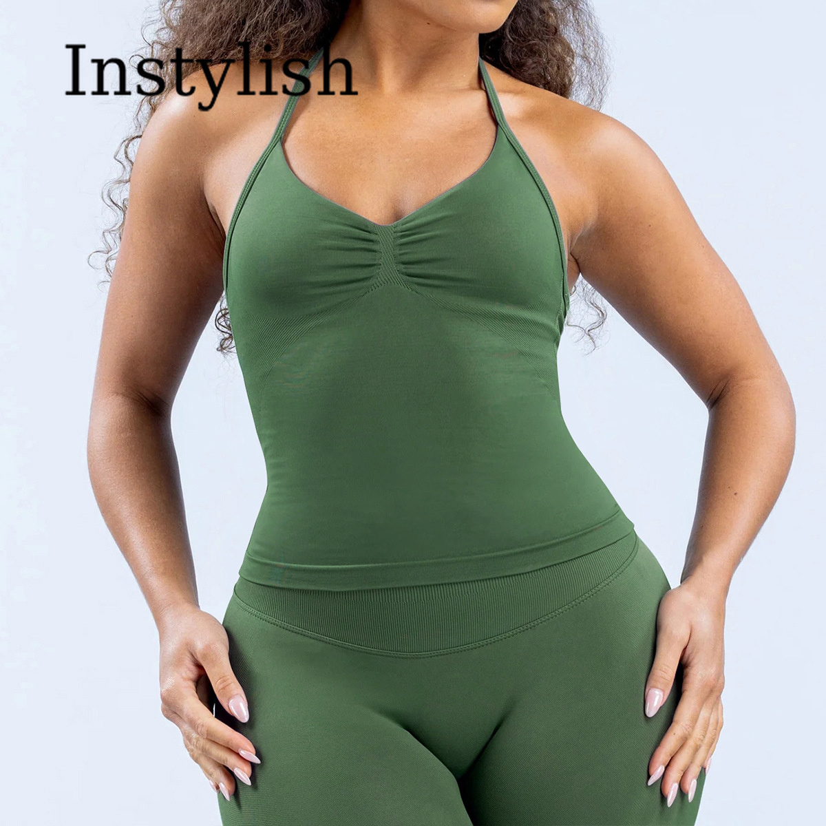 Women Seamless Yoga 2 Piece Se - огляд і ціна High Waist Leggings