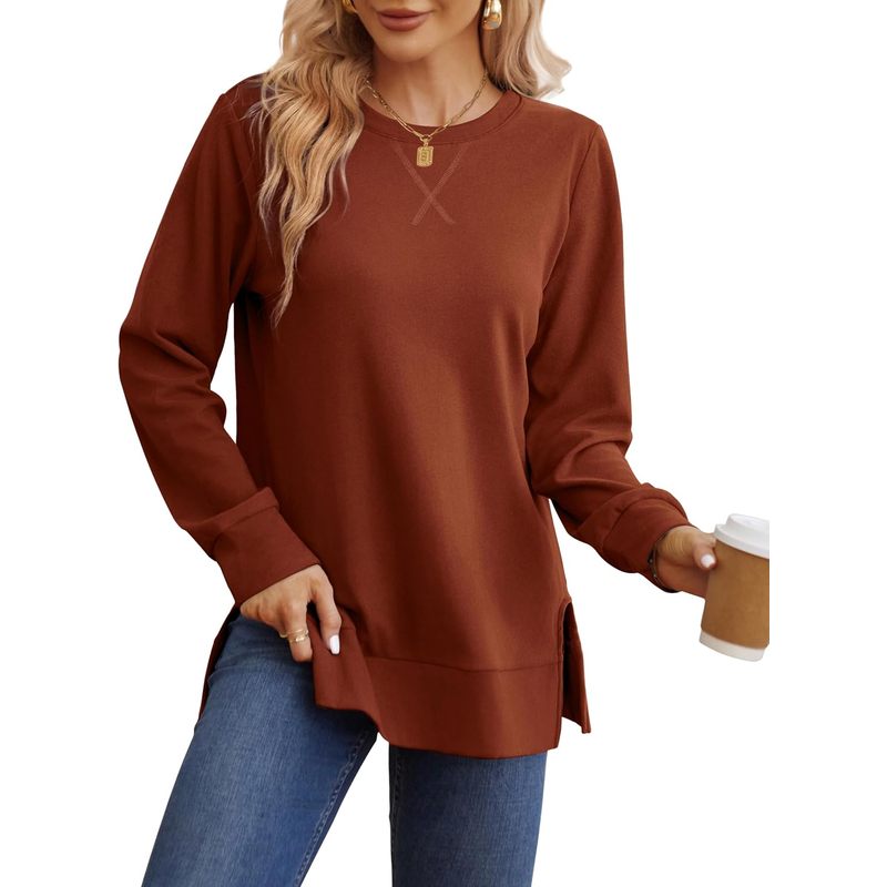 Sweatshirt women Side Split Fa - огляд і ціна Women Fashion Open Now