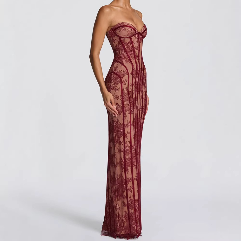 Strapless Bodycon Maxi Dress f - огляд і ціна Bodycon Dress Women