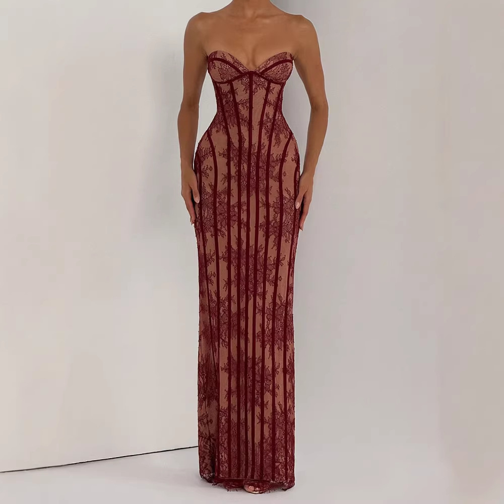 Strapless Bodycon Maxi Dress f - огляд і ціна Bodycon Dress Women