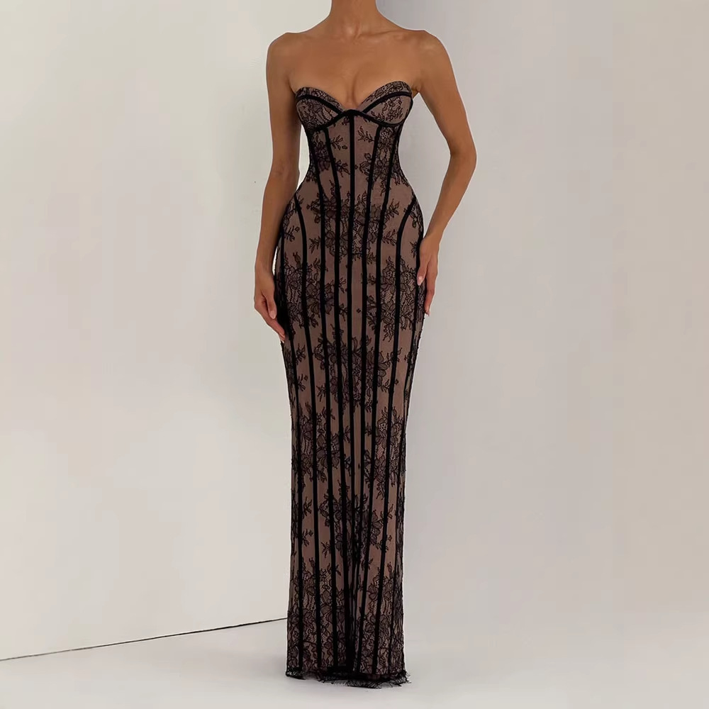 Strapless Bodycon Maxi Dress f - огляд і ціна Bodycon Dress Women