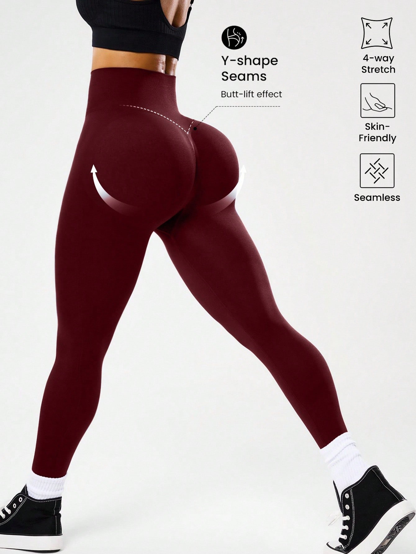 High-waisted seamless yoga leg - огляд і ціна High Waist Leggings