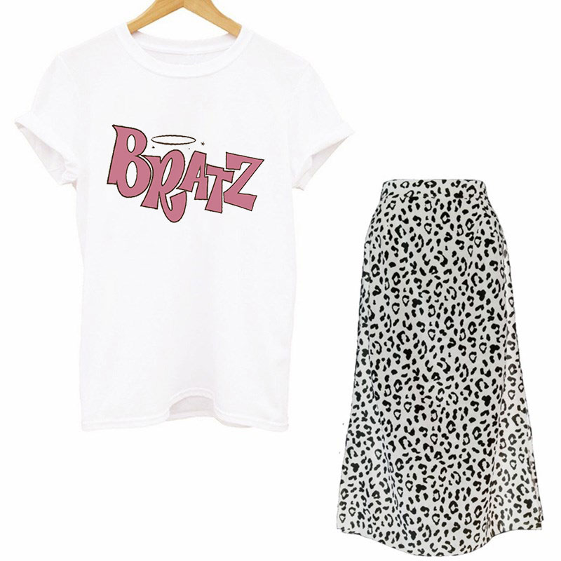 Women Two Piece Set Street Got - огляд і ціна Printed Wrap Skirt